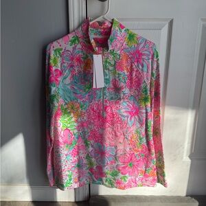 Lilly Pulitzer Colorful Floral Zip-Up